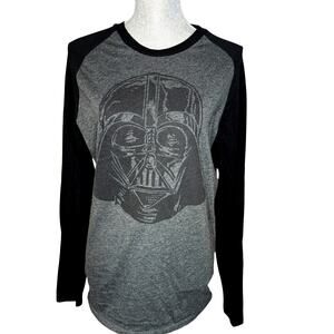 T Shirt Star Wars Darth Vader long sleeve black and gray M